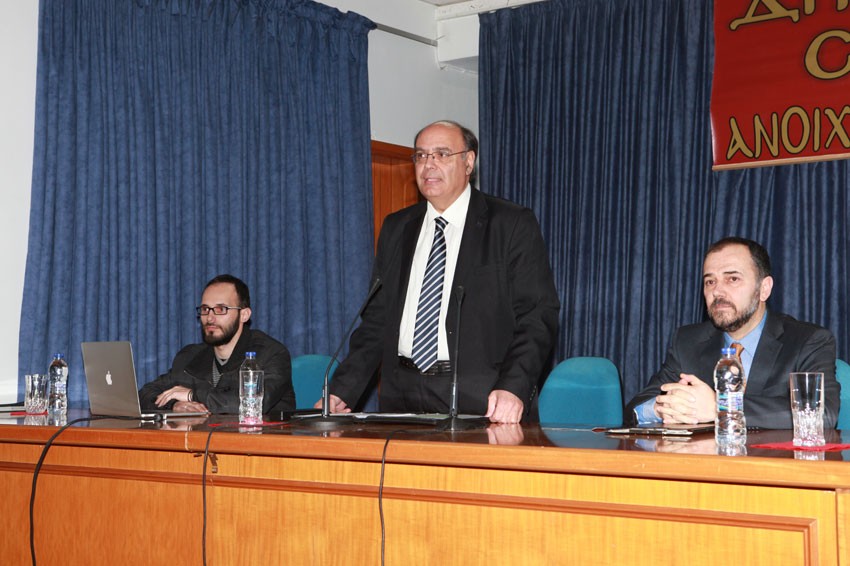 Ο κ.Βενιαμίν Καρακωστάνογλου την 30η Μαρτίου 2015 στο Ανοικτό Πανεπιστήμιο Κατερίνης